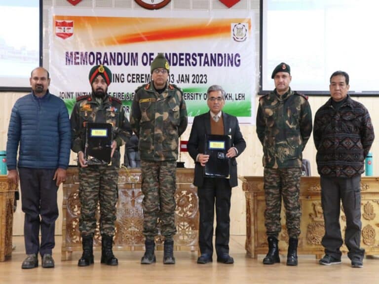 MoU signed between Leh Sub Area and Looms of Ladakh Co-operative Ltd.