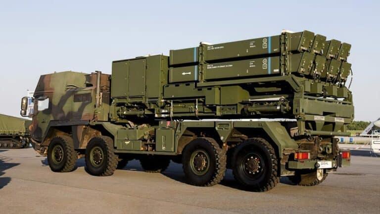 What is the IRIS-T Surface-Launched-Missile (SLM) system?