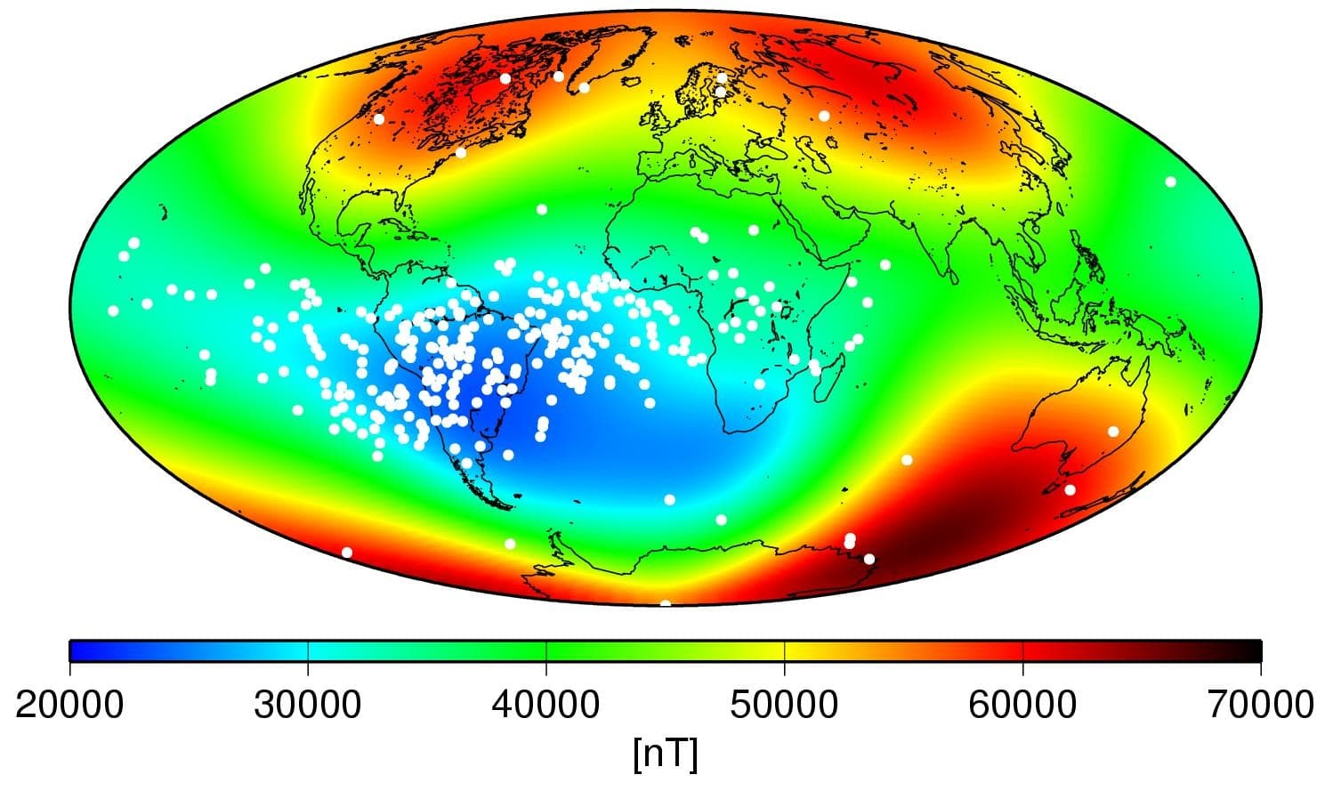 What is the South Atlantic Anomaly (SAA)?