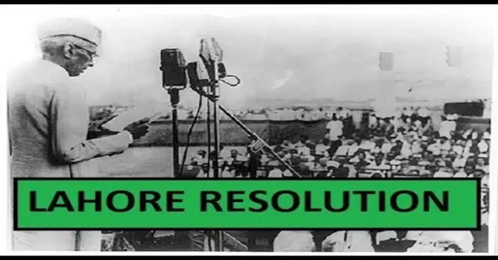 What is the Lahore Resolution?
