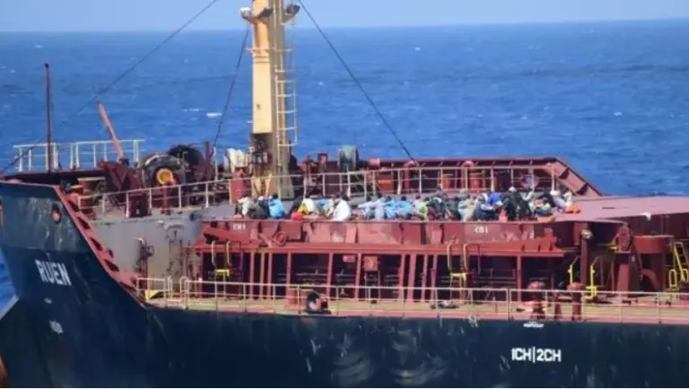 Navy rescues 17 crew from hijacked ship