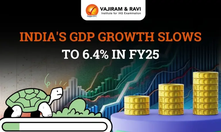 India's GDP Growth Slows to 6.4% in FY25