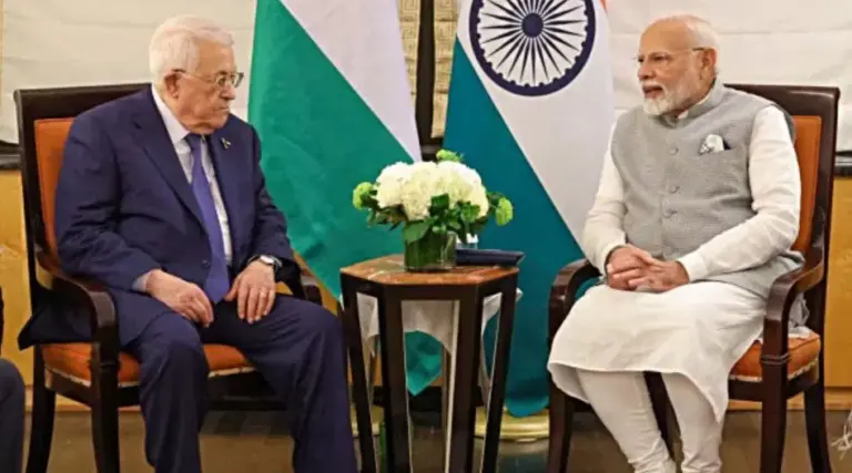 PM Modi Reaffirms India’s Support for Palestine in Meeting with Mahmoud Abbas