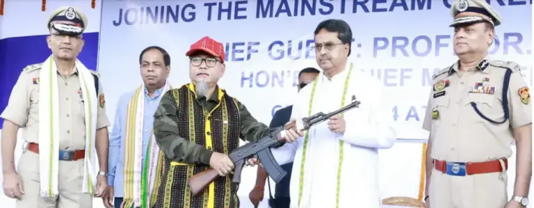 Tripura Declared Insurgency-Free After Militant Surrender