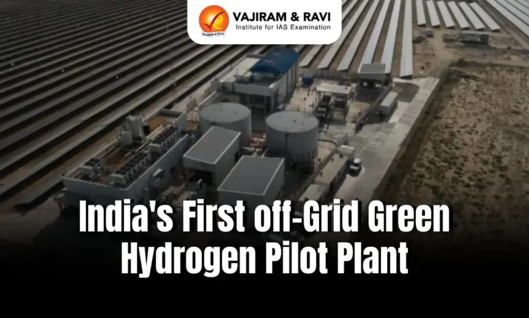 India's First off-Grid Green Hydrogen Pilot Plant