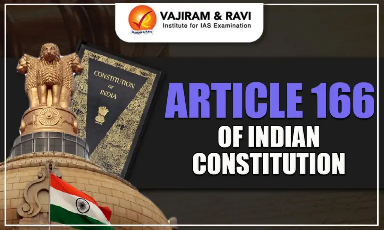 Article 166 of Indian Constitution