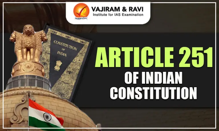 Article 251 of Indian Constitution
