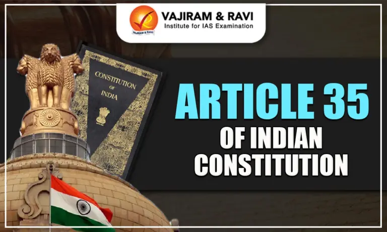 Article 35 of Indian Constitution