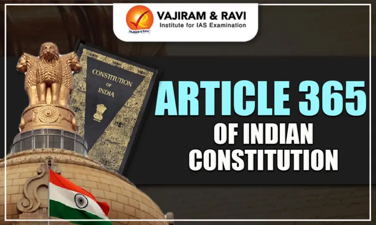 Article 365 of Indian Constitution