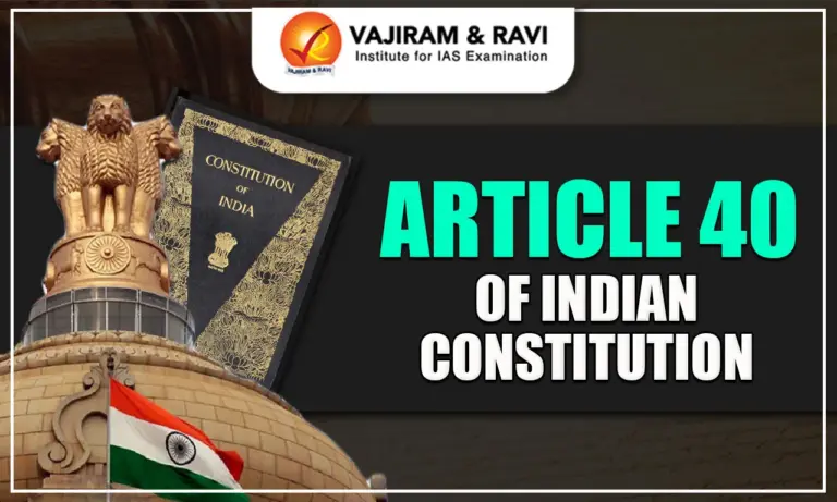 Article 40 of Indian Constitution