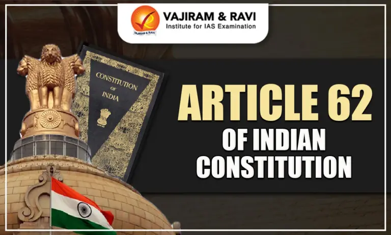 Article 62 of Indian Constitution