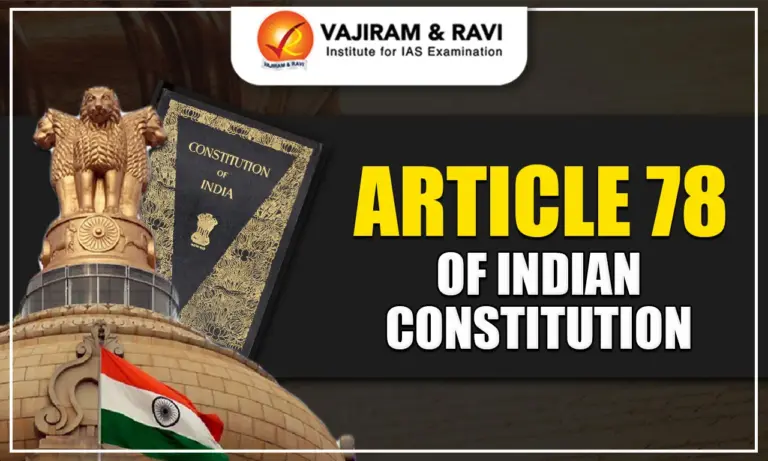 Article 78 of Indian Constitution