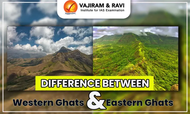 Difference between Western Ghats and Eastern Ghats