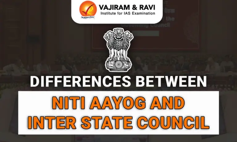 Difference between NITI Aayog and Inter-State Council