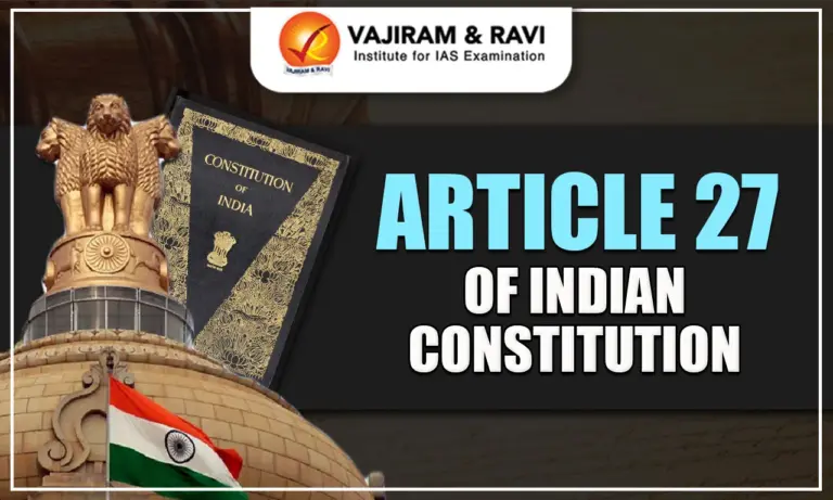 Article 27 of Indian Constitution