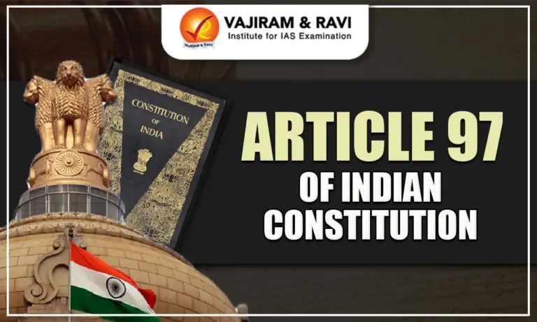 Article 97 of Indian Constitution