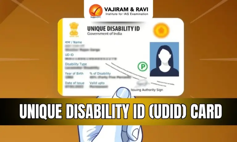 Unique Disability ID (UDID) Card