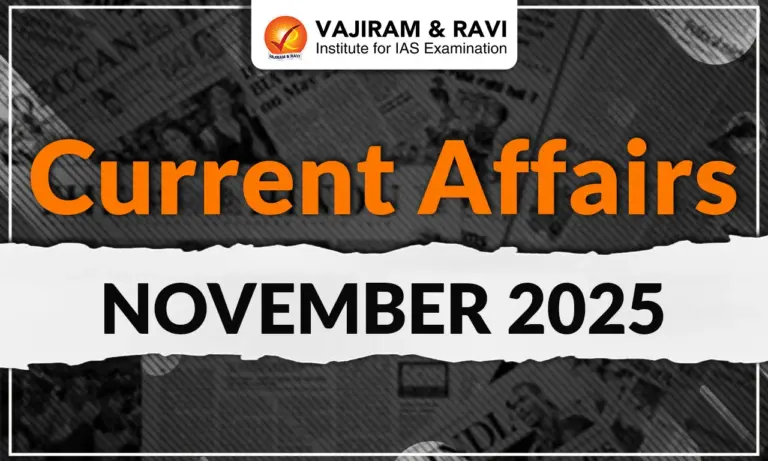 Monthly Current Affairs November 2025