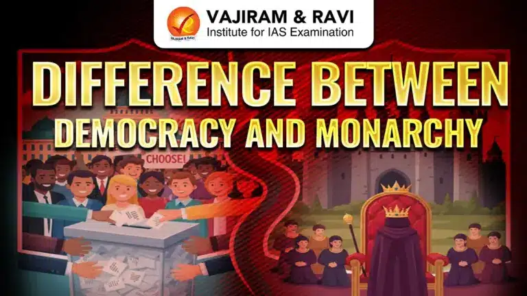 Difference between Democracy and Monarchy