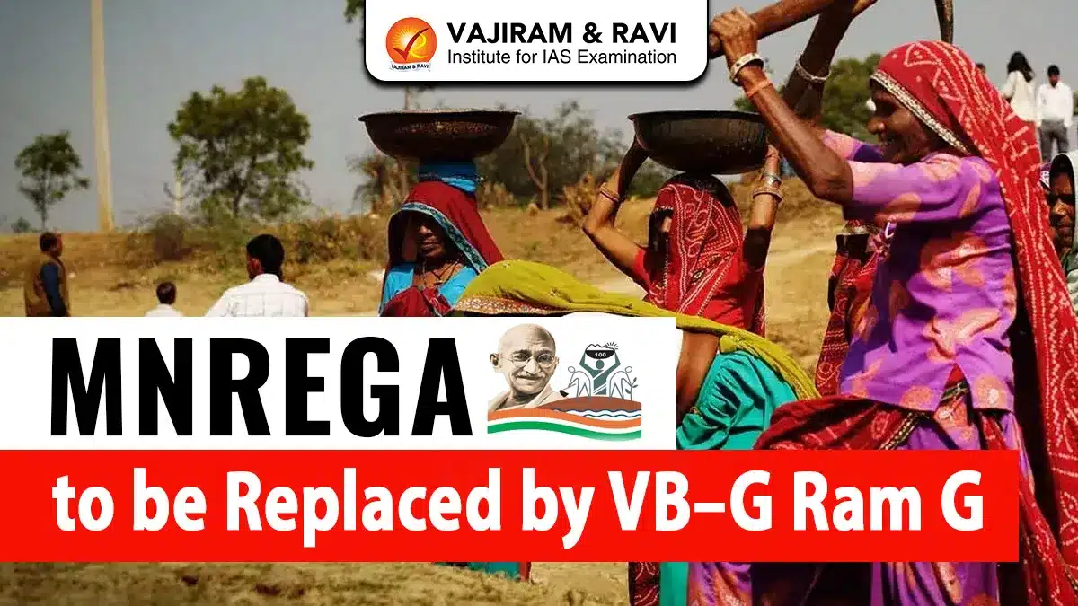 MNREGA to be Replaced by VB-G Ram G