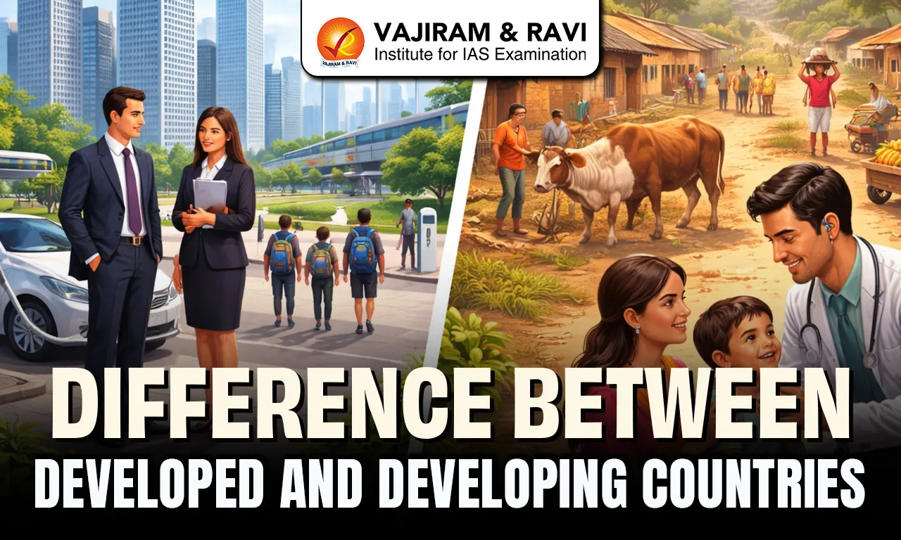 Difference between Developed and Developing Countries