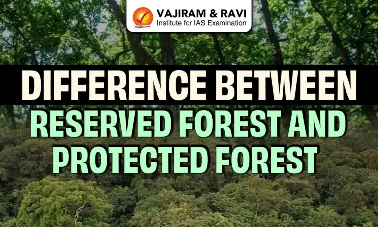Difference between Reserved Forest and Protected Forest