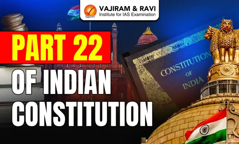 Part 22 of Indian Constitution