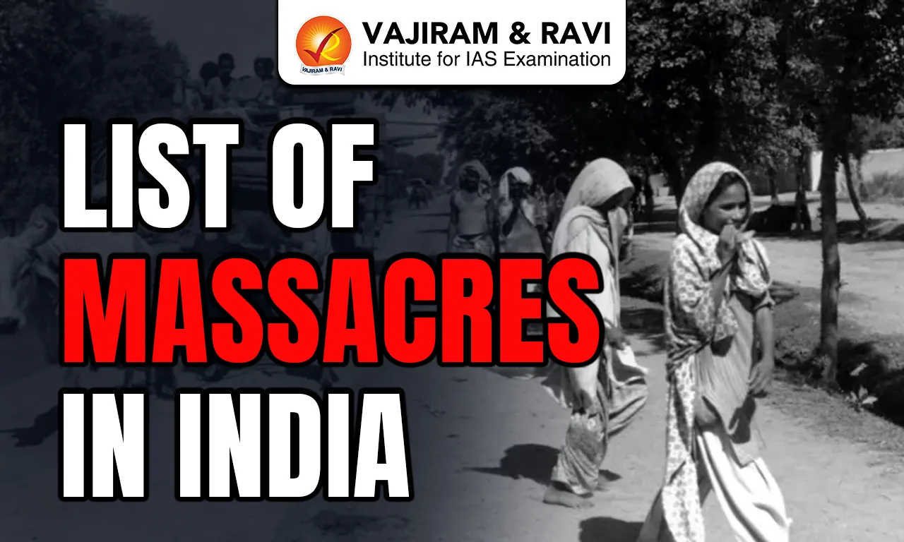 List of Massacres in India