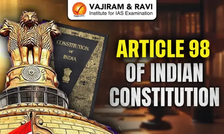 Article 98 in Constitution of India