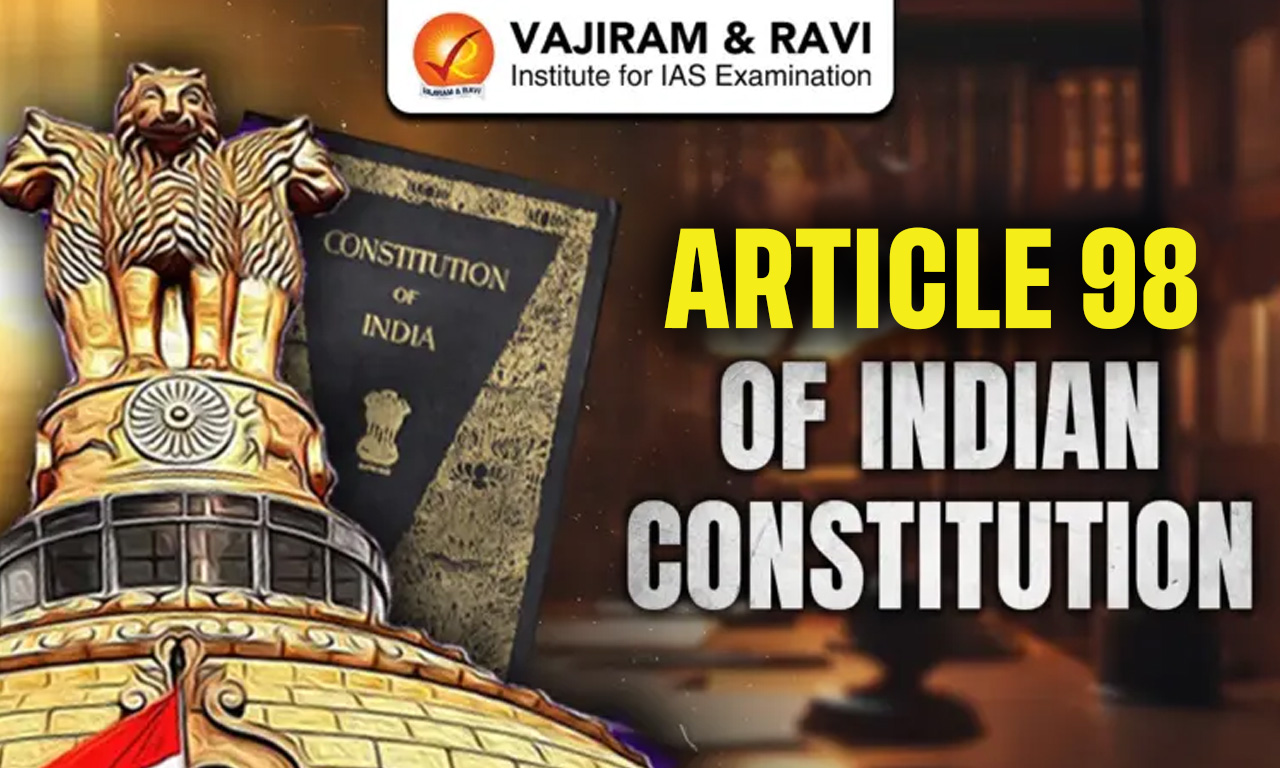 Article 98 in Constitution of India