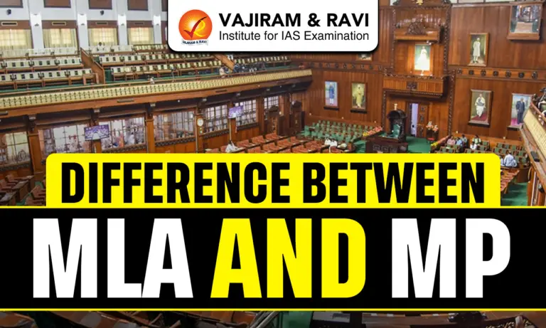 Difference between MLA and MP
