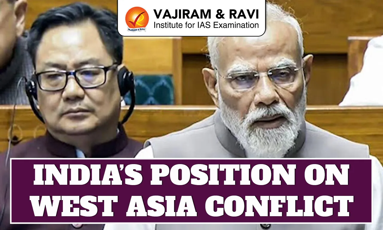 India’s Position on West Asia Conflict