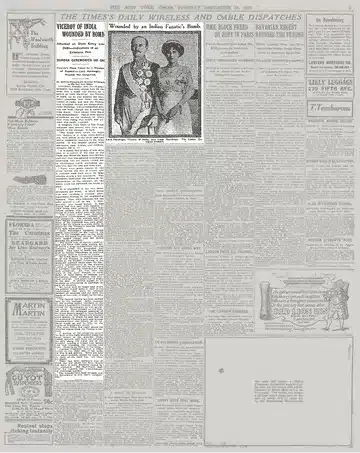Article published in New York Times on 24 December 1912