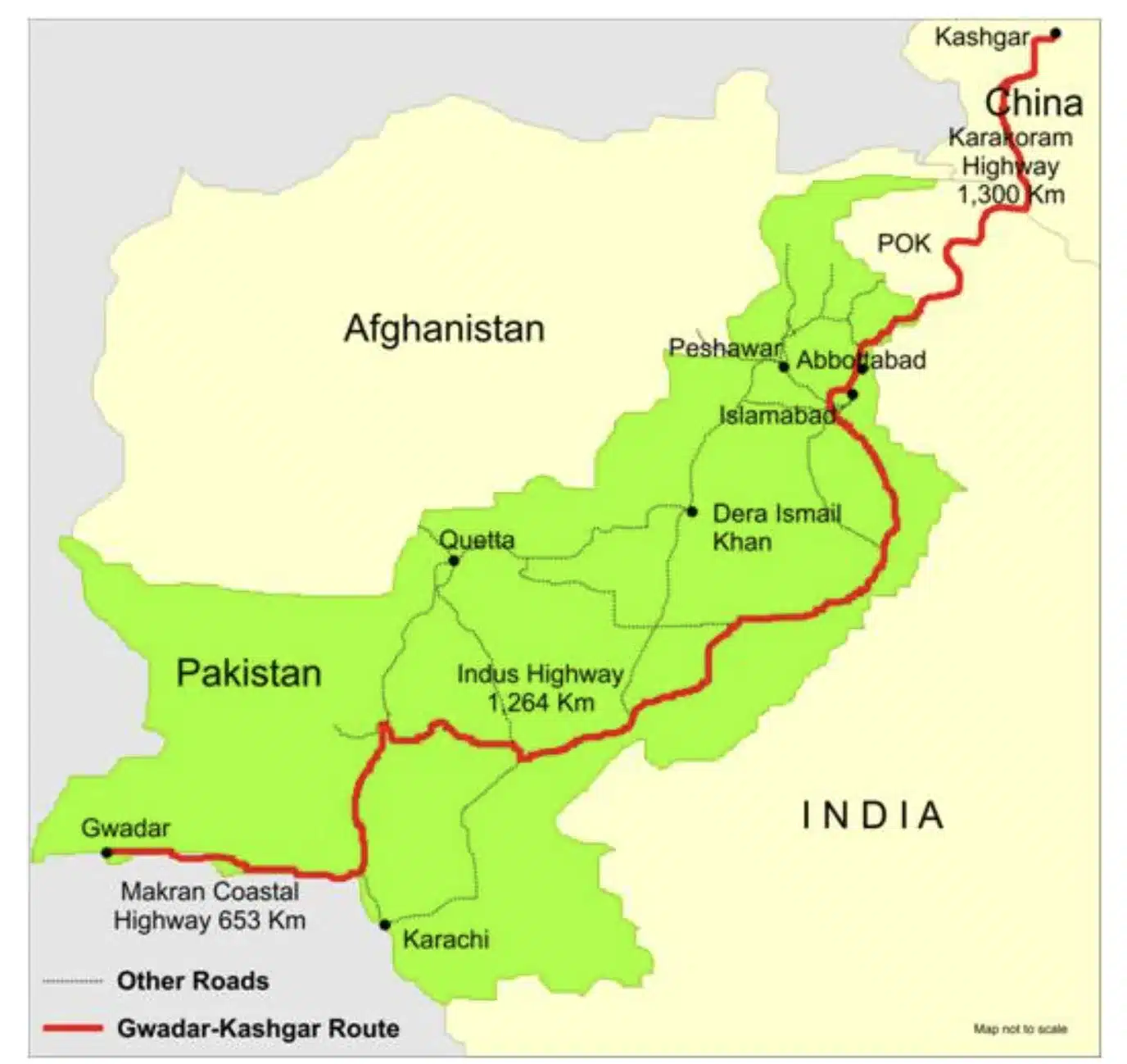 China Pakistan Economic Corridor Map