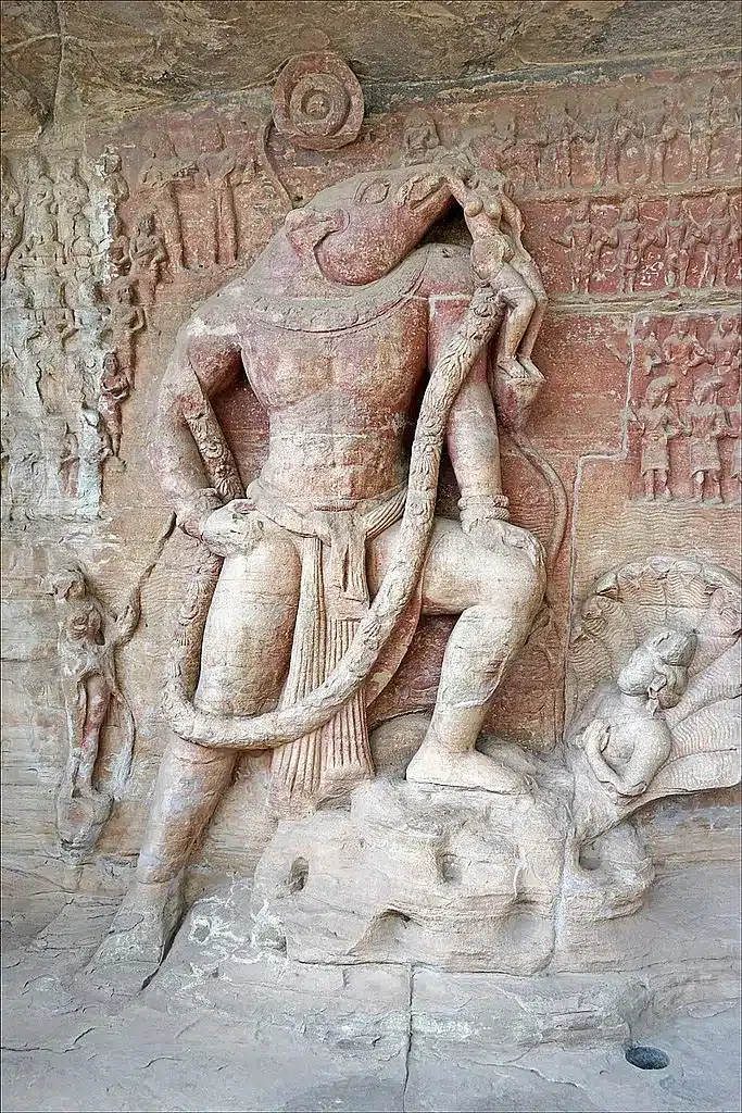Vishnu as Varaha, Udaigiri caves