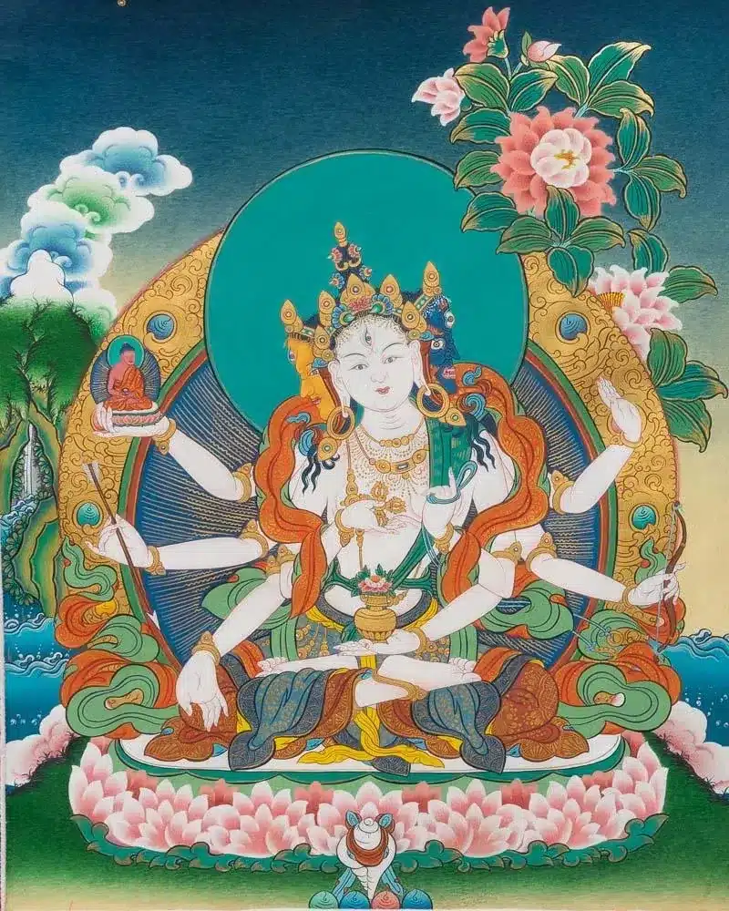 Thangka painting depicting Devi Tara