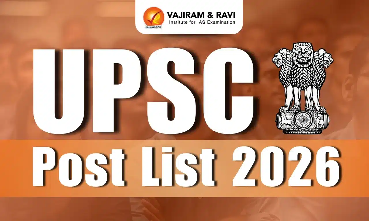 UPSC Post List 2026