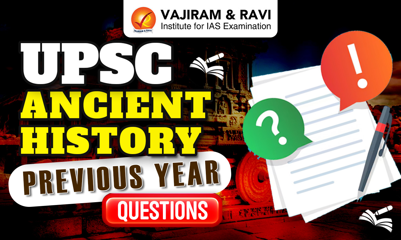 UPSC Ancient History Previous Year Questions